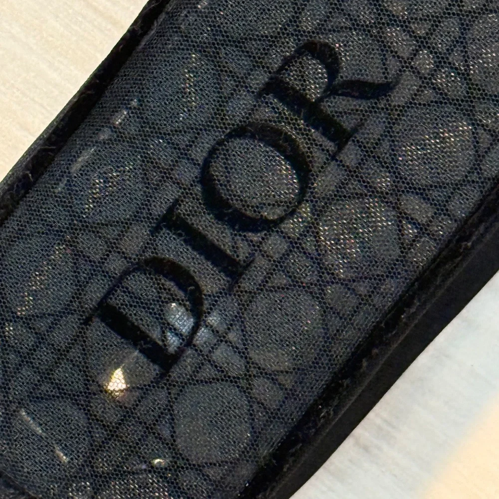 Dior Black Mesh Cosmetic Pouch